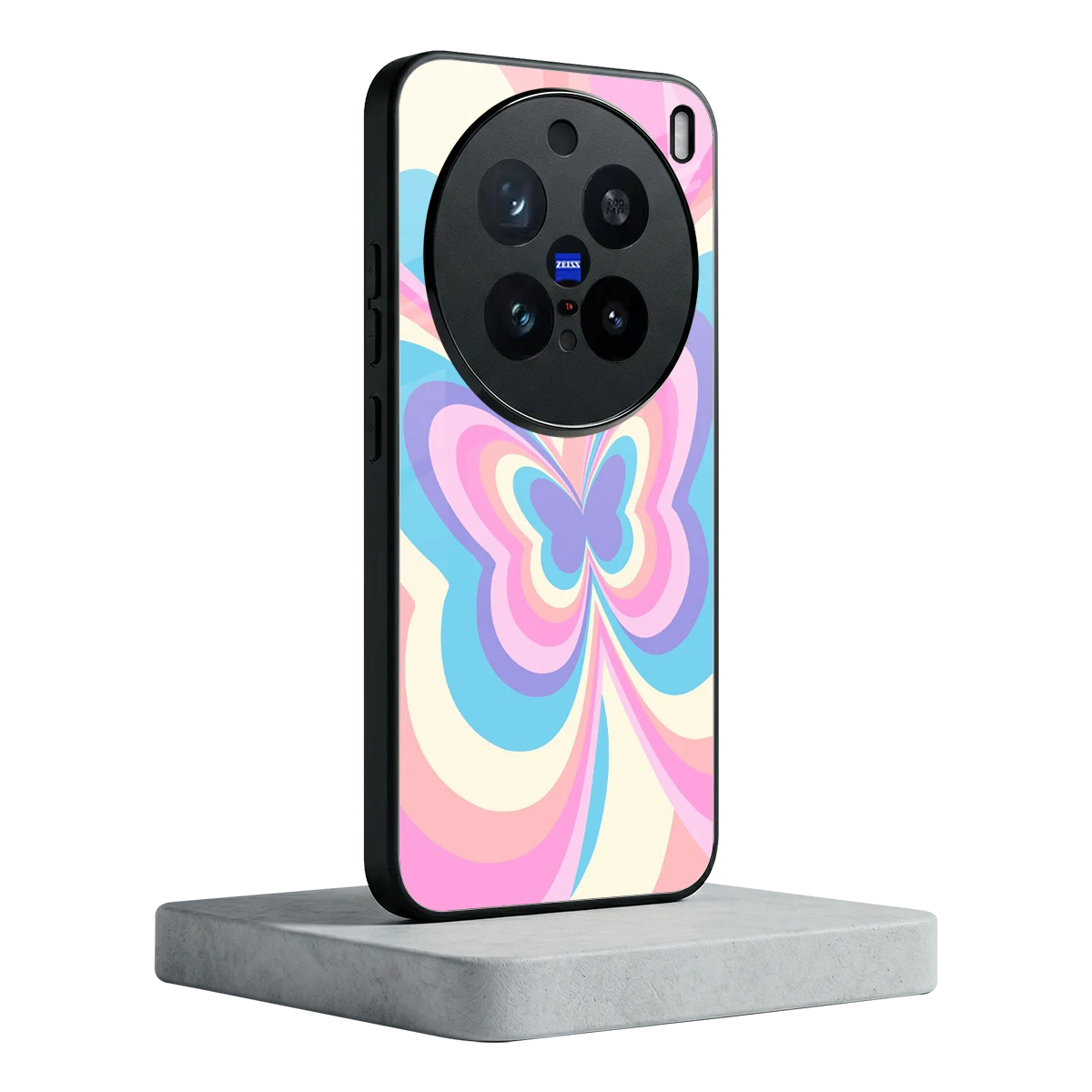 Y2K Vibrant Butterfly vivo x200 pro mobile cover | shockproof glass phone case