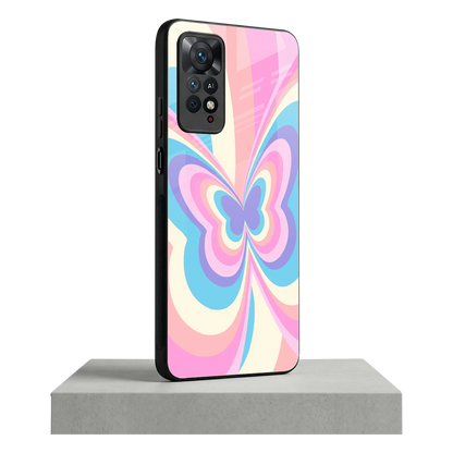 Y2K Vibrant Butterfly redmi note 11 pro mobile cover | shockproof glass phone case
