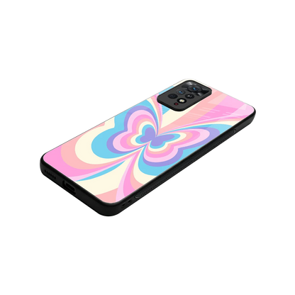 Y2K Vibrant Butterfly stylish phone case for redmi note 11 pro | glossy glass and slim fit