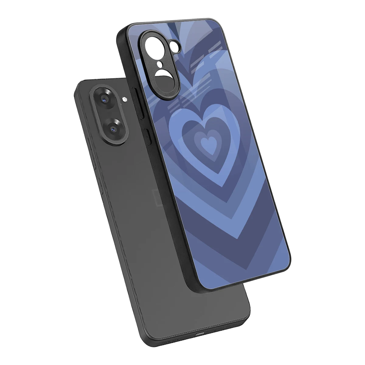 Y2K Yankees Blue Hearts sleek oneplus nord ce5 5g cover with tempered glass back and TPU edges