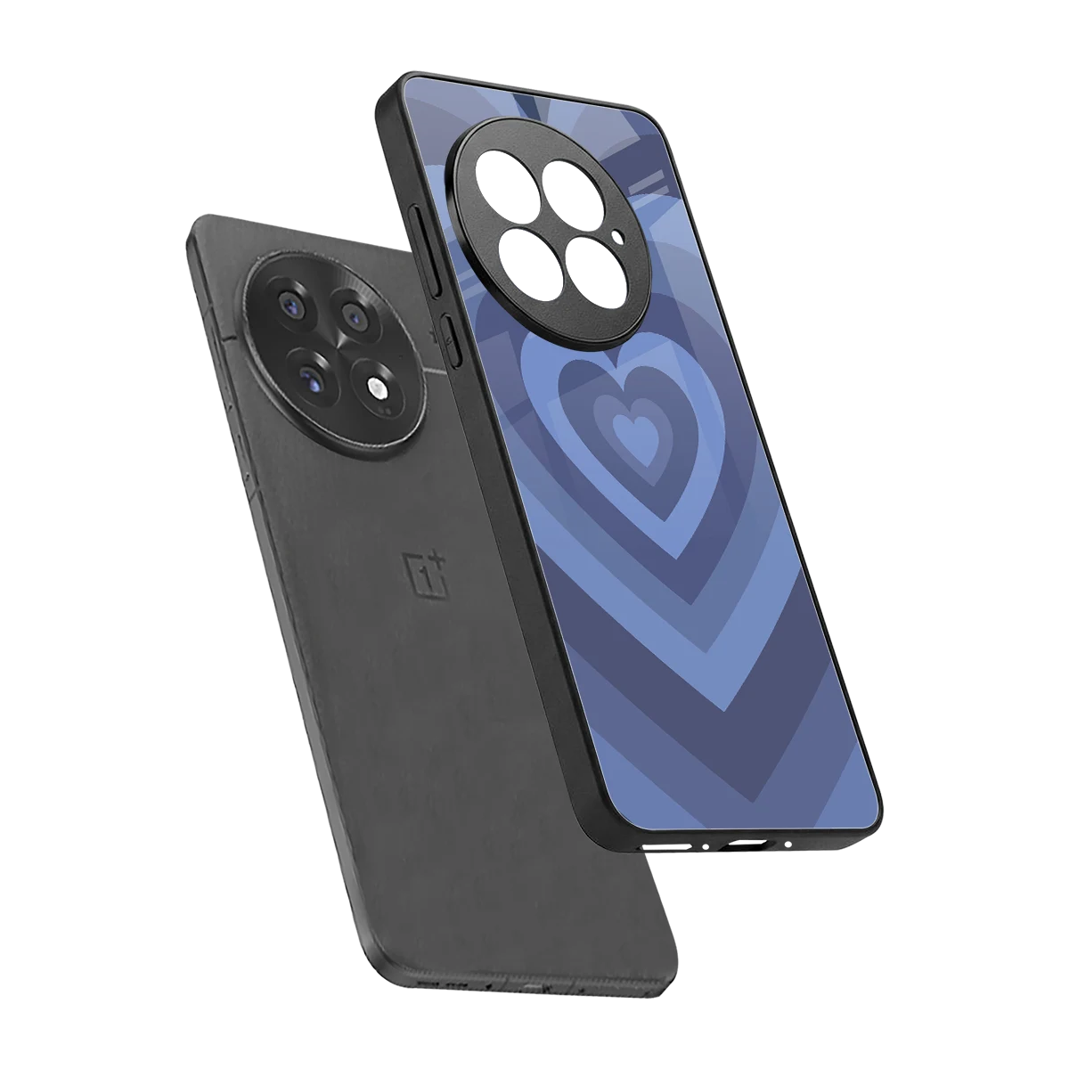 Y2K Yankees Blue Hearts sleek oneplus 13 cover with tempered glass back and TPU edges