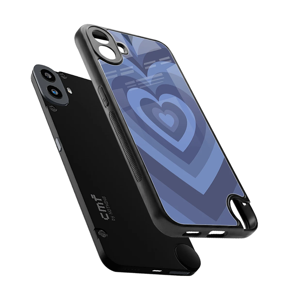Y2K Yankees Blue Hearts sleek cmf nothing phone 1 cover with tempered glass back and TPU edges