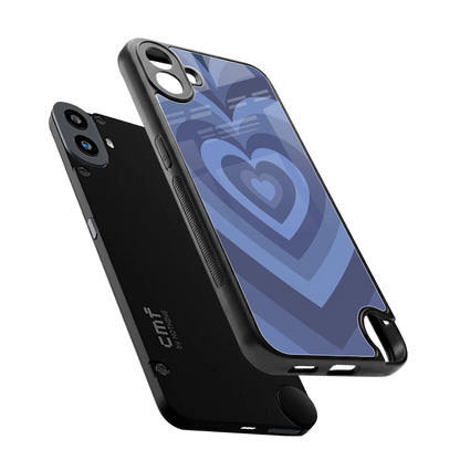 Y2K Yankees Blue Hearts sleek cmf nothing phone 1 cover with tempered glass back and TPU edges