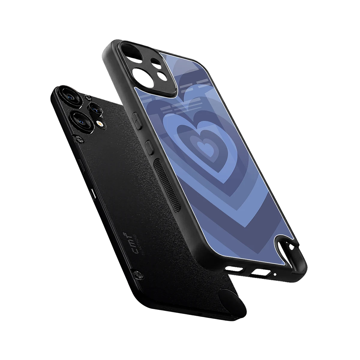 Y2K Yankees Blue Hearts sleek cmf nothing phone 2 pro cover with tempered glass back and TPU edges