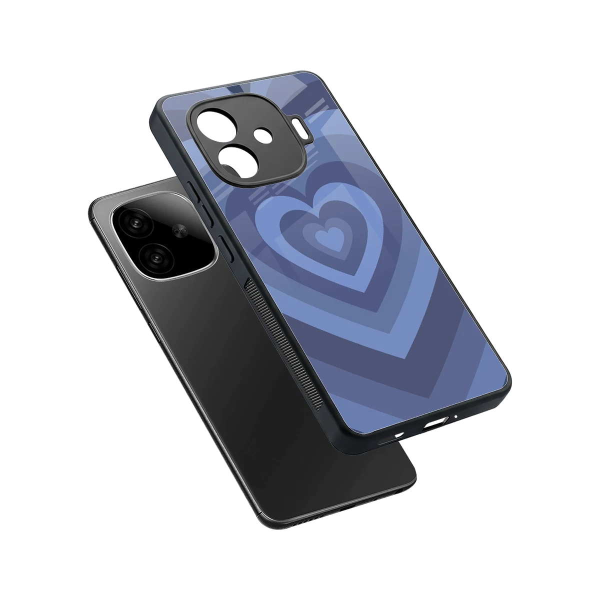 Y2K Yankees Blue Hearts sleek iqoo neo 10r 5g cover with tempered glass back and TPU edges