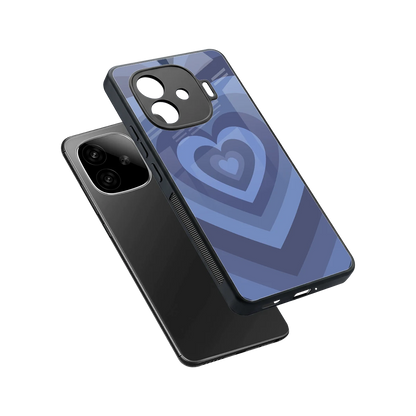 Y2K Yankees Blue Hearts sleek iqoo neo 10r 5g cover with tempered glass back and TPU edges