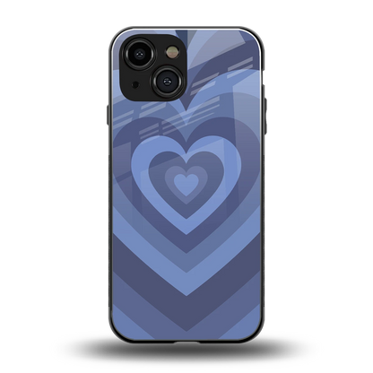 Y2K Yankees Blue Hearts back phone cover | glass case for iphone 13 mini