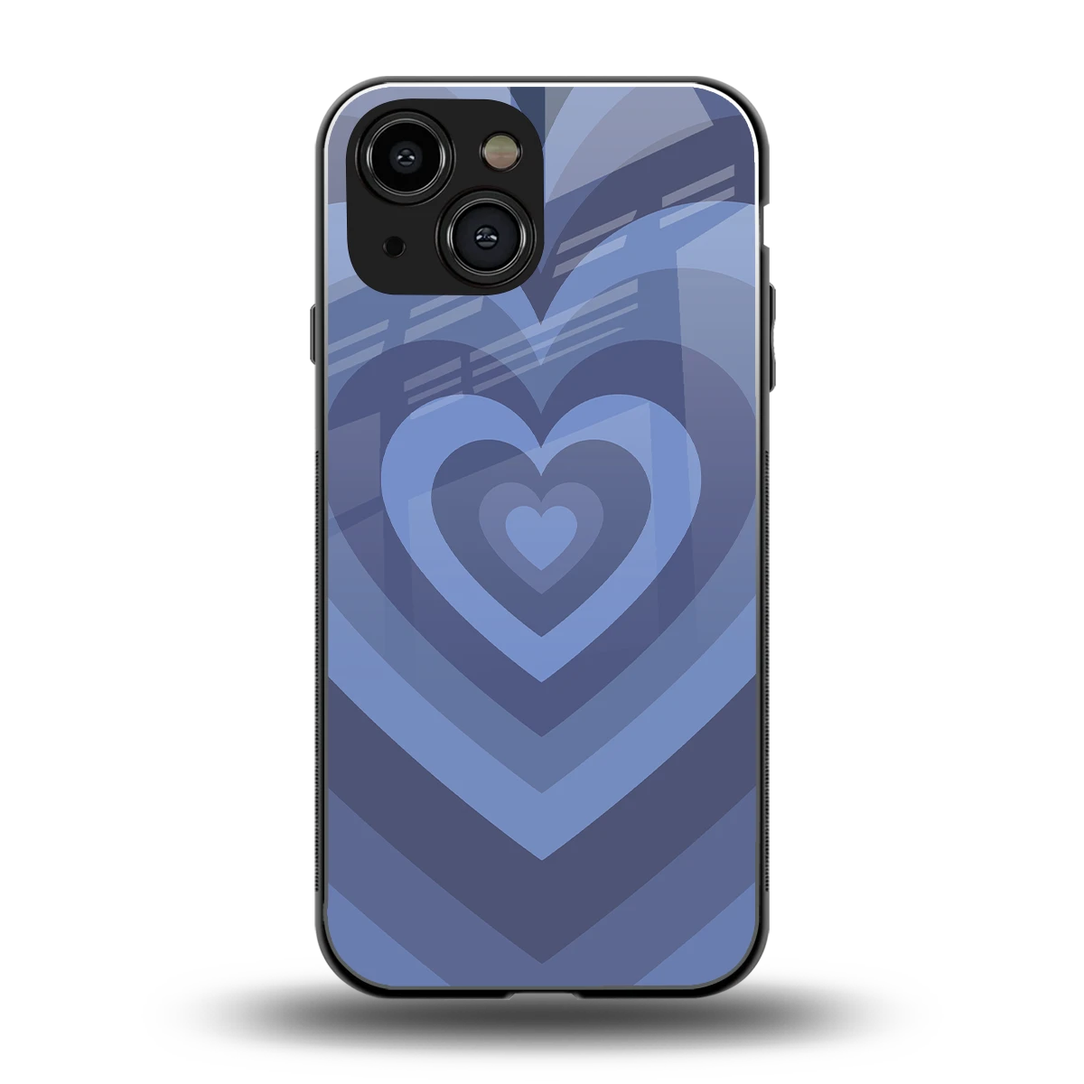 Y2K Yankees Blue Hearts back phone cover | glass case for iphone 12 mini