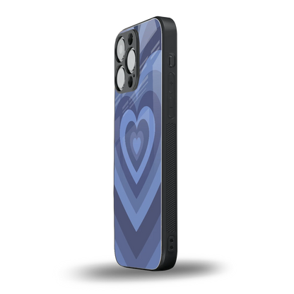 Y2K Yankees Blue Hearts iphone 14 pro max mobile cover | shockproof glass phone case