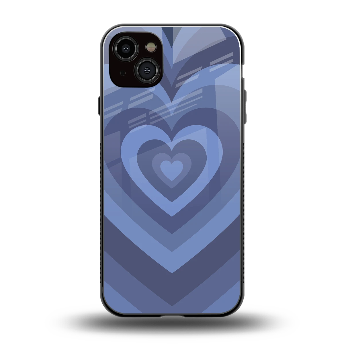 Y2K Yankees Blue Hearts back phone cover | glass case for iphone 14 plus