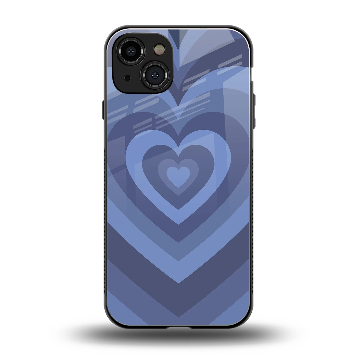 Y2K Yankees Blue Hearts back phone cover | glass case for iphone 15