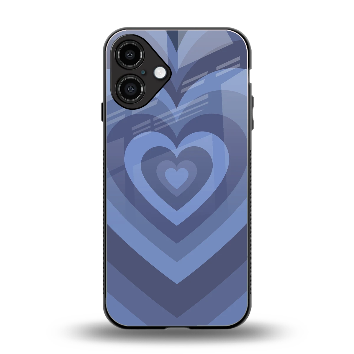 Y2K Yankees Blue Hearts back phone cover | glass case for iphone 16 plus