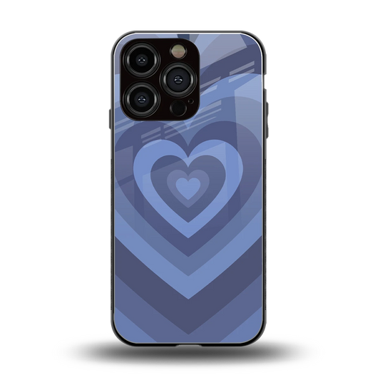 Y2K Yankees Blue Hearts back phone cover | glass case for iphone 16 pro