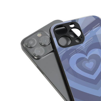 Y2K Yankees Blue Hearts stylish phone case for iPhone 16 | glossy glass and slim fit