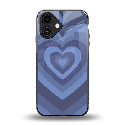 Y2K Yankees Blue Hearts back phone cover | glass case for iphone 16