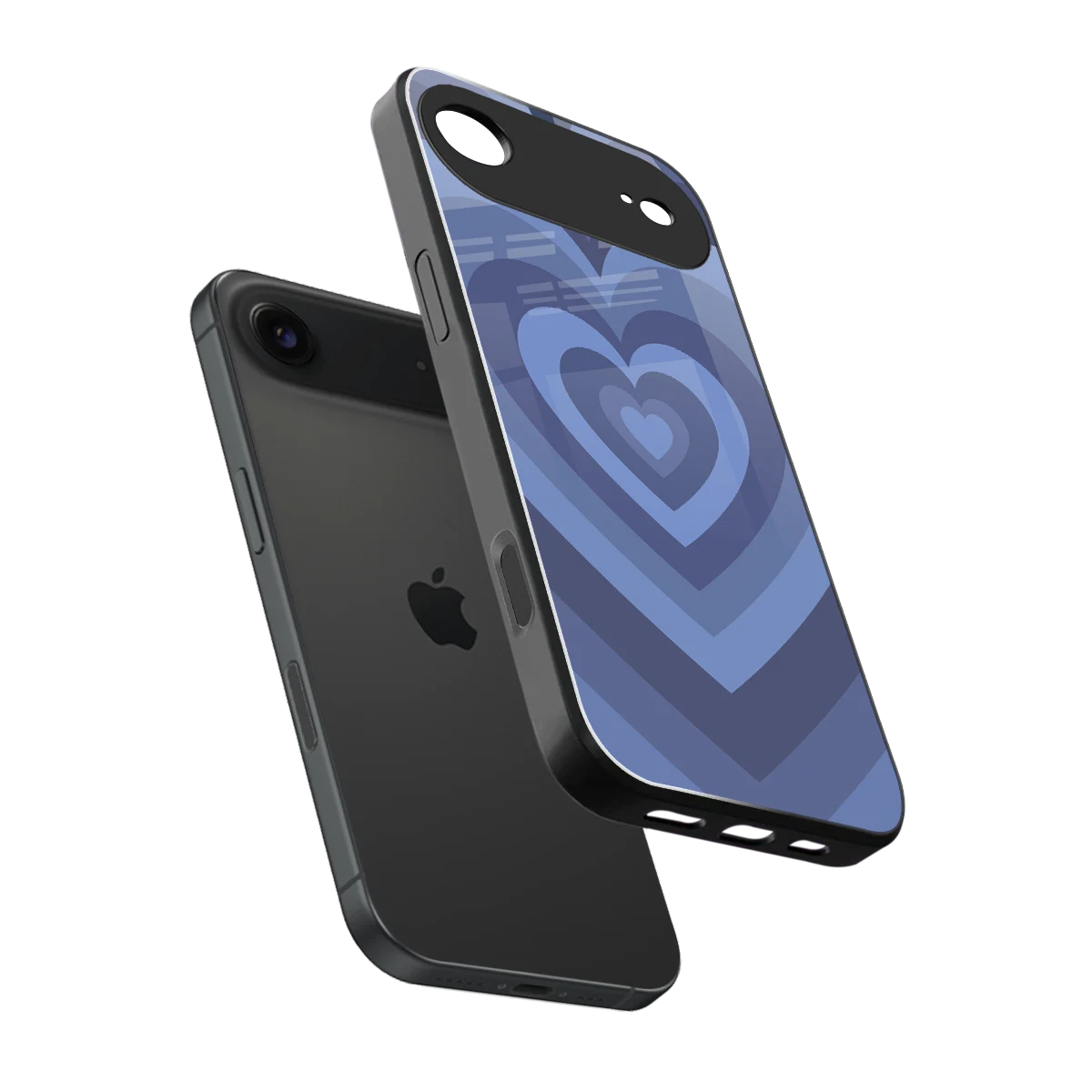Y2K Yankees Blue Hearts sleek iphone air cover with tempered glass back and TPU edges