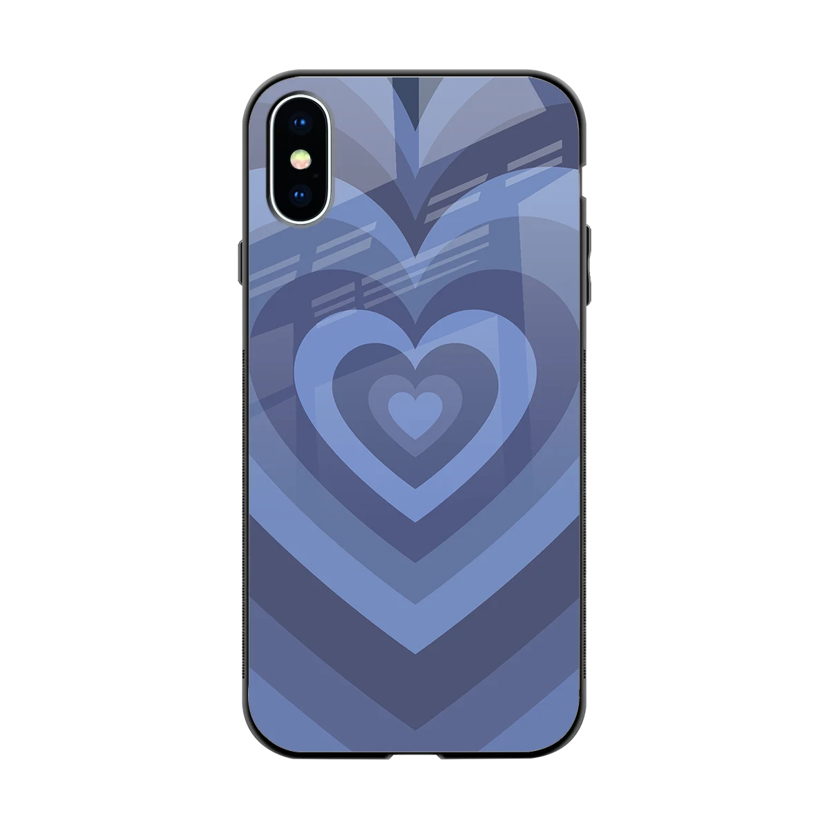 Y2K Yankees Blue Hearts back phone cover | glass case for iphone xs