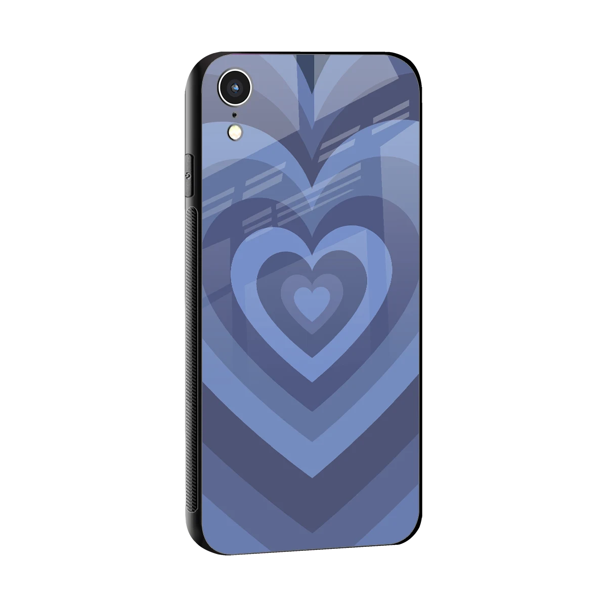 Y2K Yankees Blue Hearts sleek iphone xr cover with tempered glass back and TPU edges