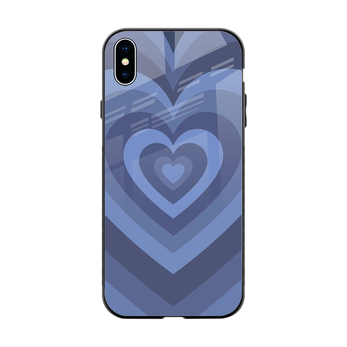 Y2K Yankees Blue Hearts back phone cover | glass case for iphone xs max