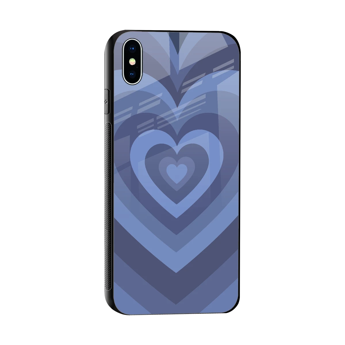 Y2K Yankees Blue Hearts sleek iphone xs max cover with tempered glass back and TPU edges