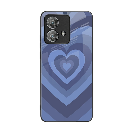 Y2K Yankees Blue Hearts back phone cover | glass case for motorola edge 40 neo 5g