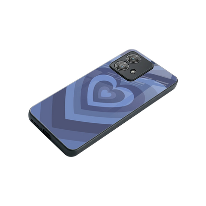 Y2K Yankees Blue Hearts stylish phone case for motorola edge 40 neo 5g | glossy glass and slim fit