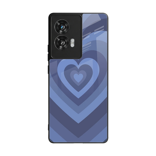 Y2K Yankees Blue Hearts back phone cover | glass case for motorola edge 50 fusion