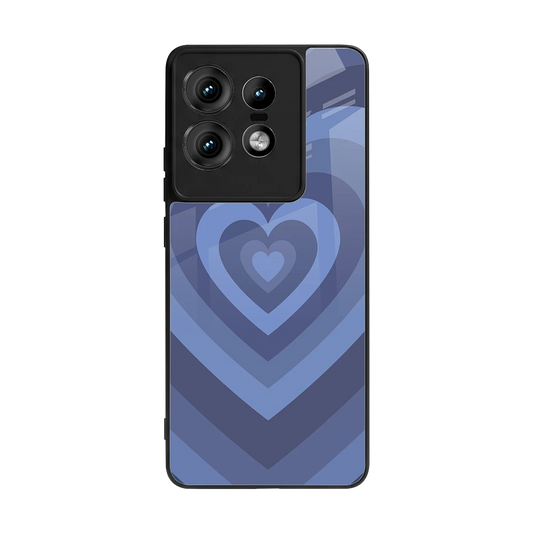 Y2K Yankees Blue Hearts back phone cover | glass case for motorola edge 50 pro