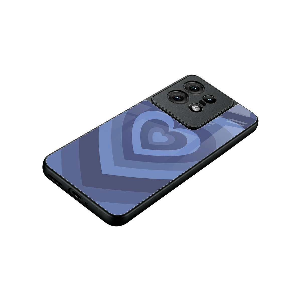 Y2K Yankees Blue Hearts stylish phone case for motorola edge 50 pro | glossy glass and slim fit