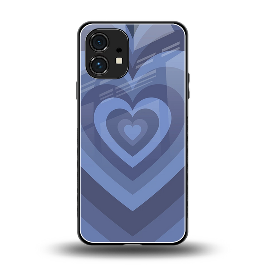 Y2K Yankees Blue Hearts back phone cover | glass case for nothing phone 1