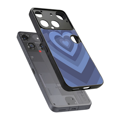 Y2K Yankees Blue Hearts sleek nothing phone 3 cover with tempered glass back and TPU edges