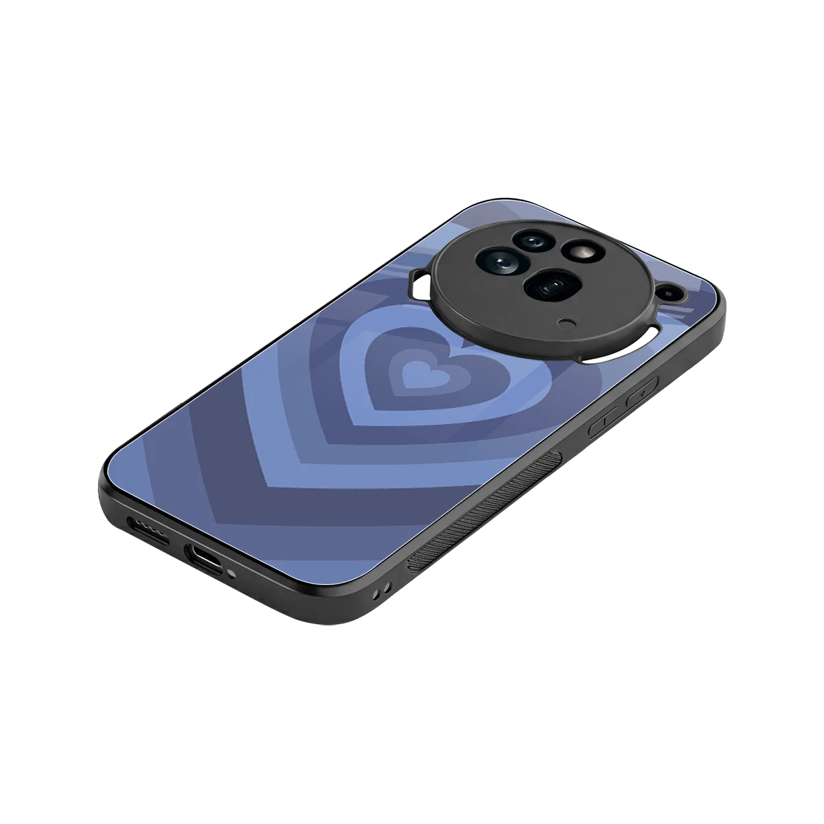 Y2K Yankees Blue Hearts stylish phone case for nothing phone 3a pro | glossy glass and slim fit