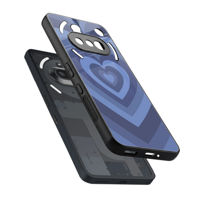 Y2K Yankees Blue Hearts sleek nothing phone 3a cover with tempered glass back and TPU edges