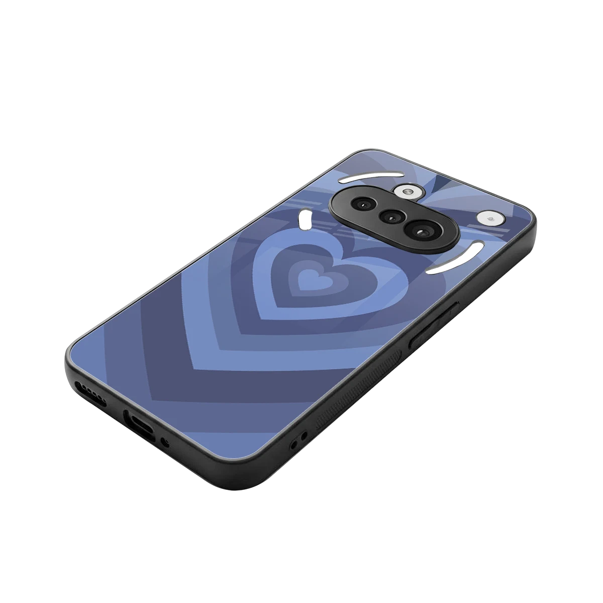 Y2K Yankees Blue Hearts stylish phone case for nothing phone 3a | glossy glass and slim fit