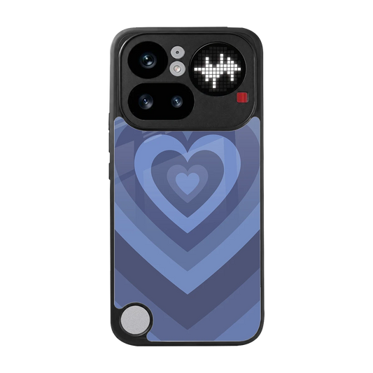 Y2K Yankees Blue Hearts back phone cover | glass case for nothing phone 4a pro