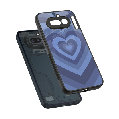 Y2K Yankees Blue Hearts sleek nothing phone 4a cover with tempered glass back and TPU edges