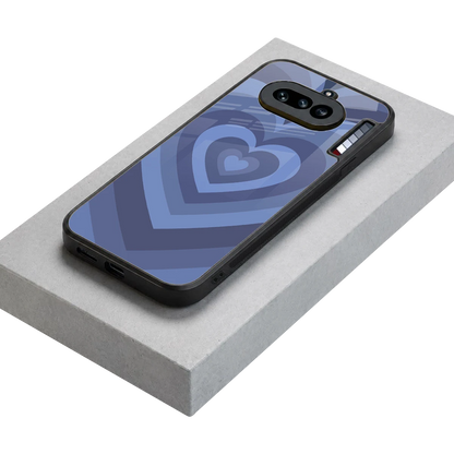 Y2K Yankees Blue Hearts stylish phone case for nothing phone 4a | glossy glass and slim fit