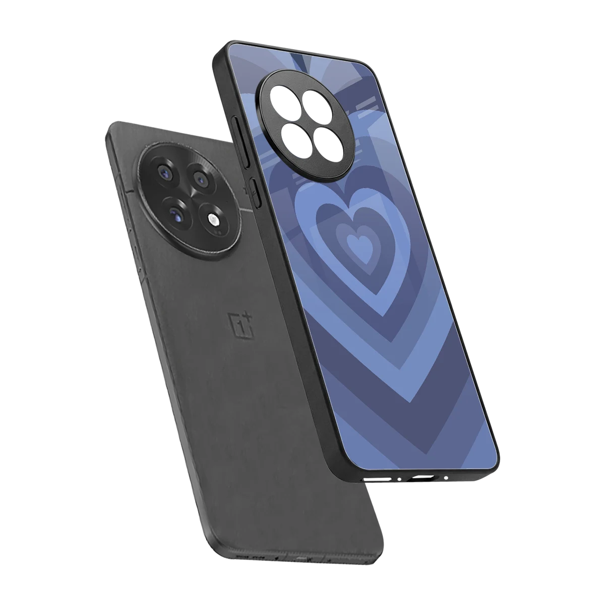 Y2K Yankees Blue Hearts sleek oneplus 13r cover with tempered glass back and TPU edges