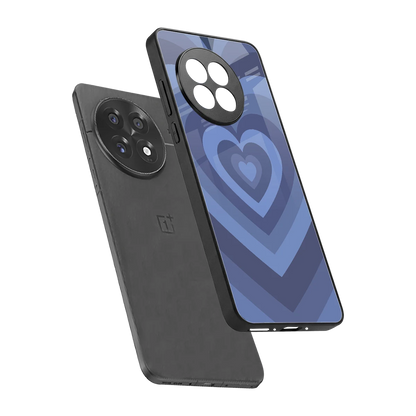 Y2K Yankees Blue Hearts sleek oneplus 13r cover with tempered glass back and TPU edges