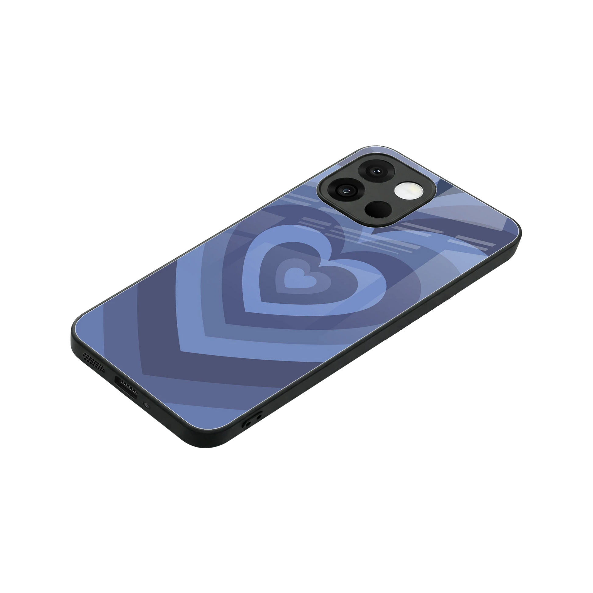 Y2K Yankees Blue Hearts stylish phone case for oneplus 13s | glossy glass and slim fit