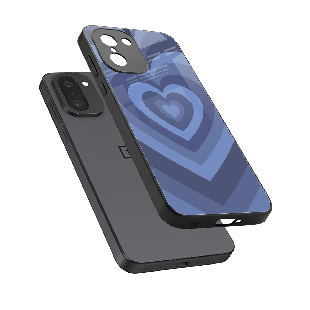 Y2K Yankees Blue Hearts sleek oneplus 15r cover with tempered glass back and TPU edges