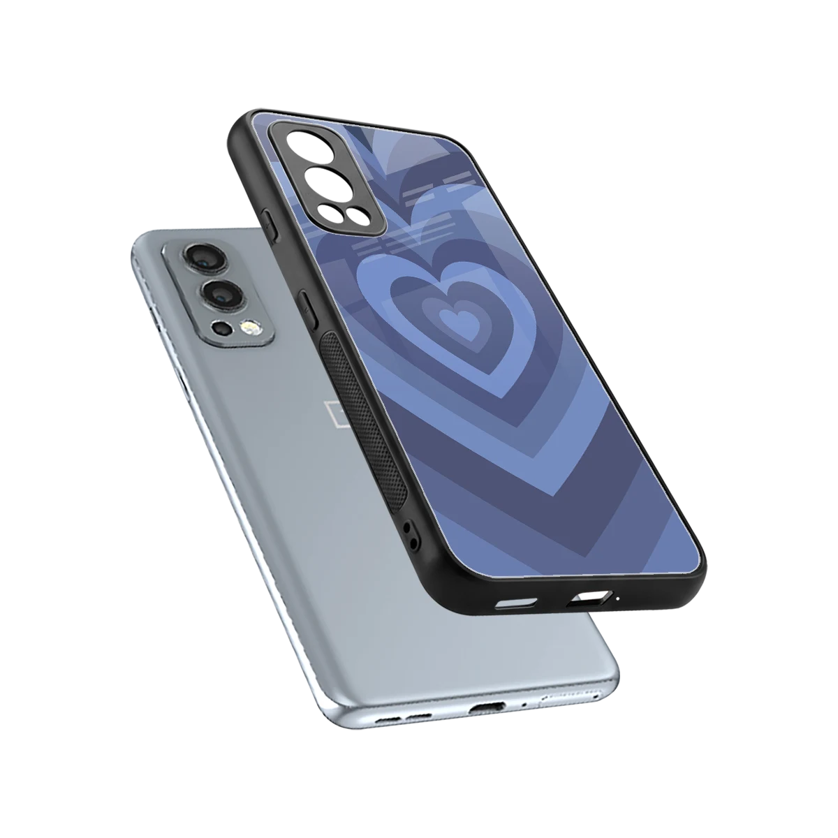 Y2K Yankees Blue Hearts sleek oneplus nord 2 cover with tempered glass back and TPU edges
