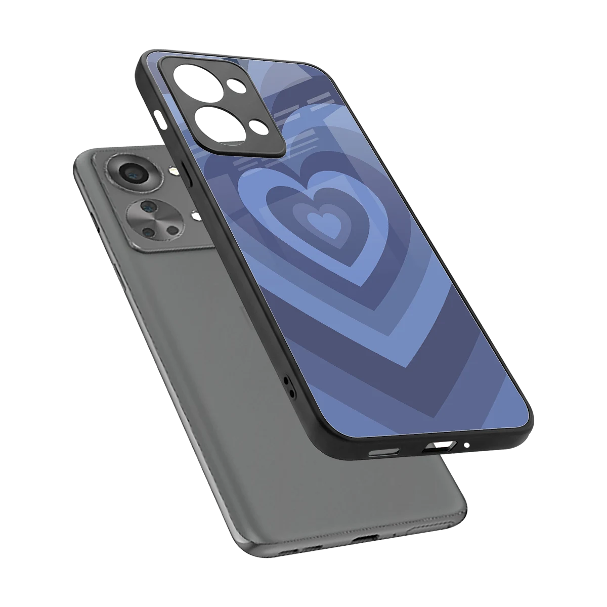 Y2K Yankees Blue Hearts sleek oneplus nord 2t cover with tempered glass back and TPU edges