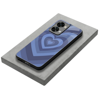 Y2K Yankees Blue Hearts stylish phone case for oneplus nord 2t | glossy glass and slim fit