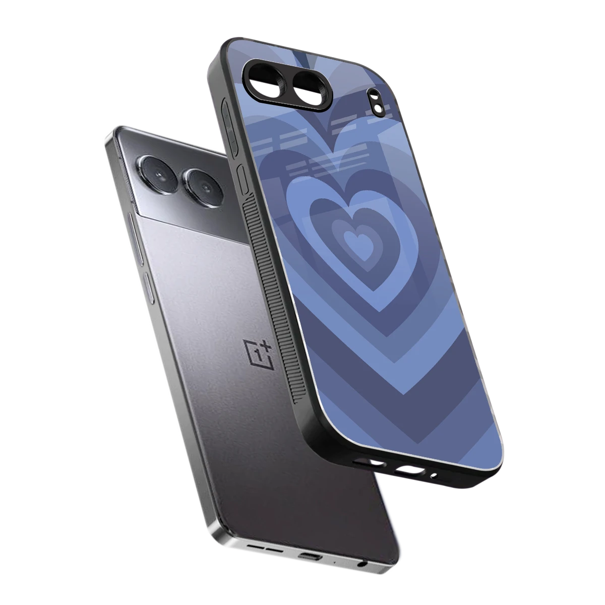 Y2K Yankees Blue Hearts sleek oneplus nord 4 cover with tempered glass back and TPU edges