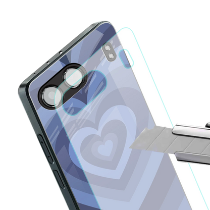 Y2K Yankees Blue Hearts stylish phone case for oneplus nord 4 | glossy glass and slim fit