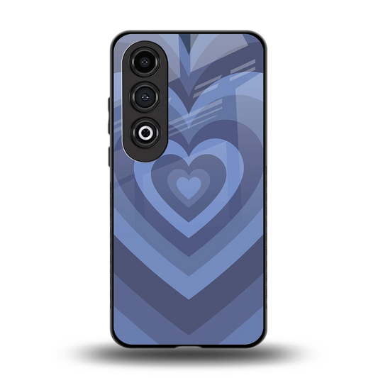 Y2K Yankees Blue Hearts back phone cover | glass case for oneplus nord ce 4