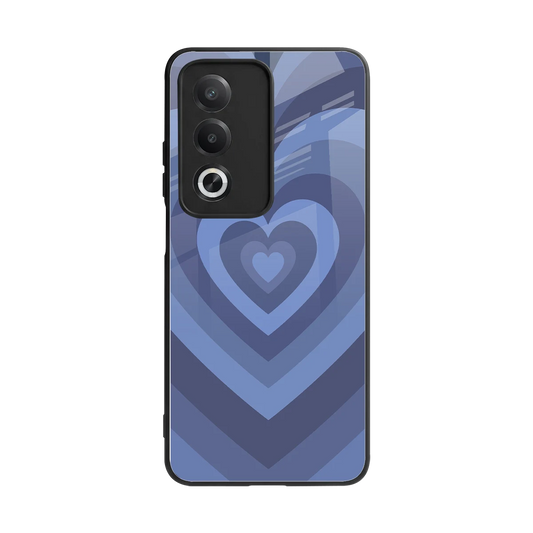 Y2K Yankees Blue Hearts back phone cover | glass case for oppo a3 pro