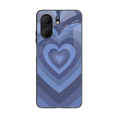 Y2K Yankees Blue Hearts back phone cover | glass case for oppo a5x 5g