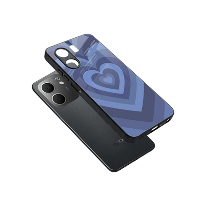 Y2K Yankees Blue Hearts sleek oppo a5x 5g cover with tempered glass back and TPU edges